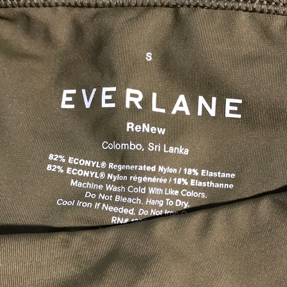 Everlane Swim Bottom High Rise Hipster Beech Green S NWT Quick Dry - Picture 8 of 9